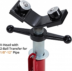 Голова V-образных двухроликовых складных регулируемых опор для труб Remmers Atlant 1/8-12