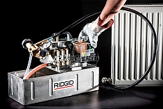 Использование электрического испытательного опрессовщика Ridgid 1460-E