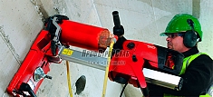 Использование водяного коллектора кольца Hilti DD-WC-S