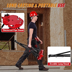 Переноска универсального складного трубного верстака-треноги с цепными тисками Remmers Tristand 1/8-6 Переноска универсального складного трубного верстака-треноги с цепными тисками Remmers Tristand 1/8-6